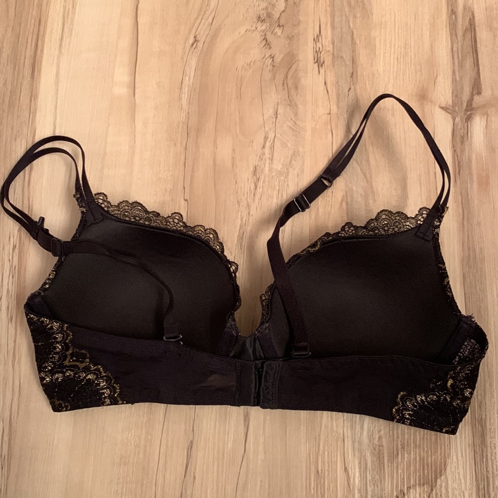 La Senza Beyond Sexy gold/blk lace bra - Picture 6 of 15